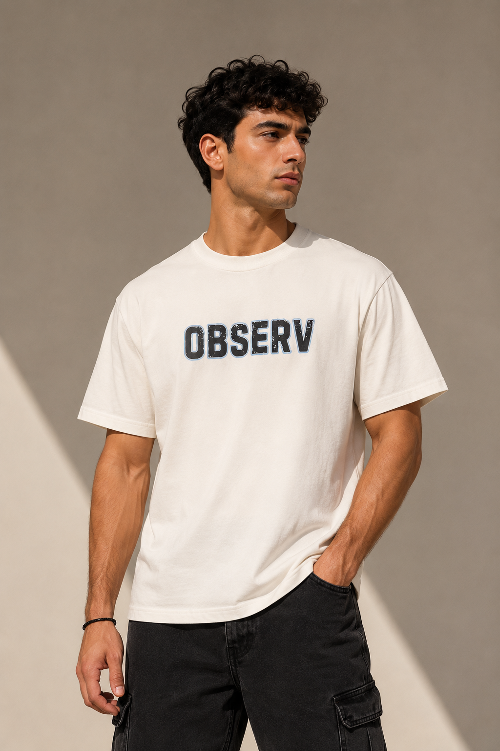 OLC Essential White Oversized Tee