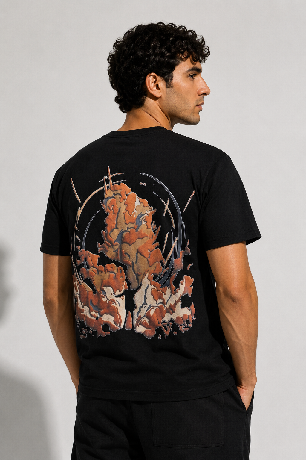 Crimson Smoke Oversized Tee