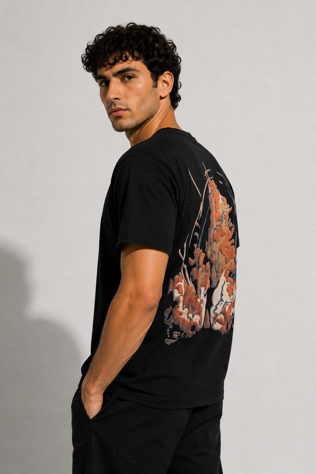 Crimson Smoke Oversized Tee