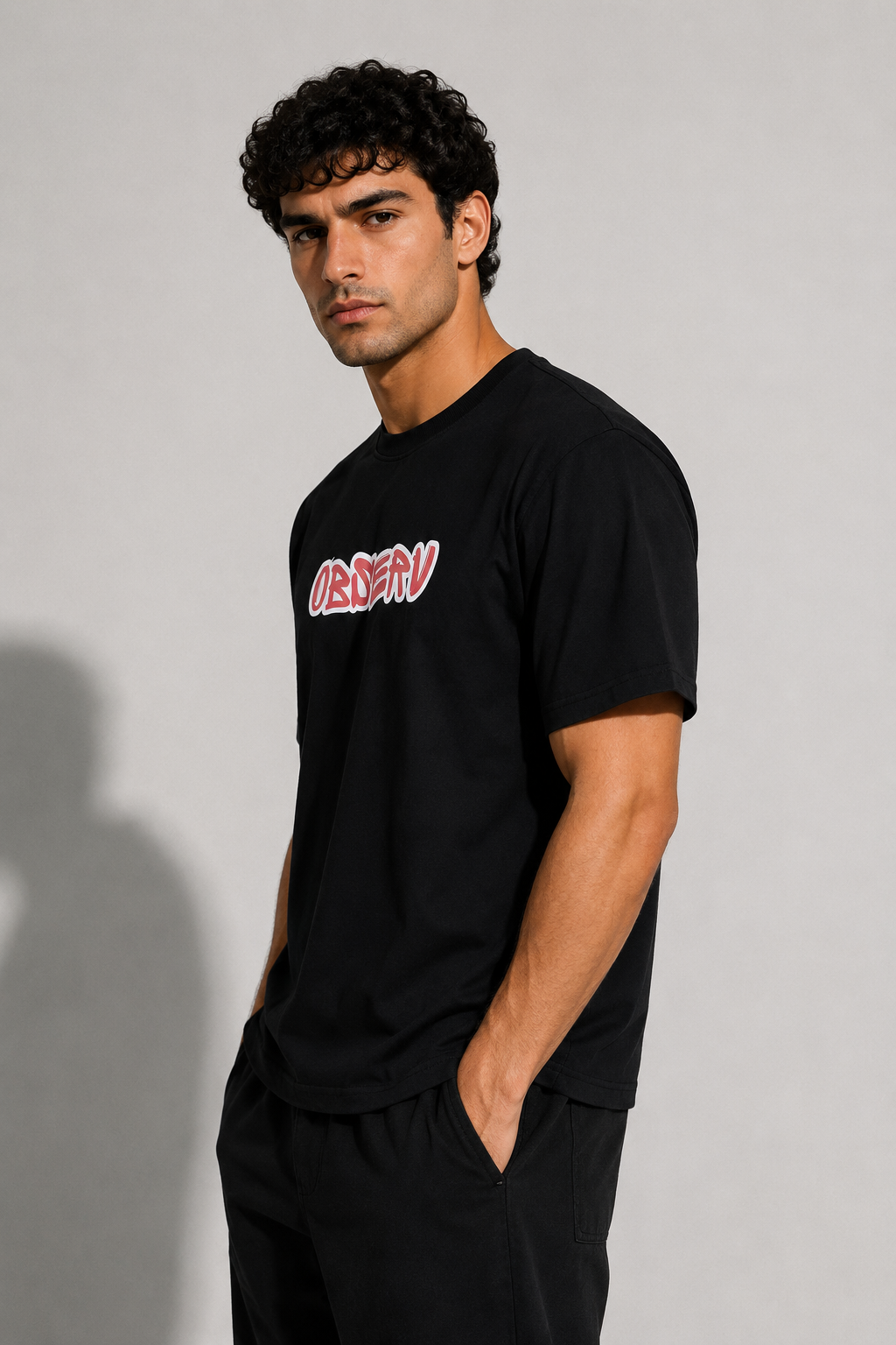 Crimson Smoke Oversized Tee