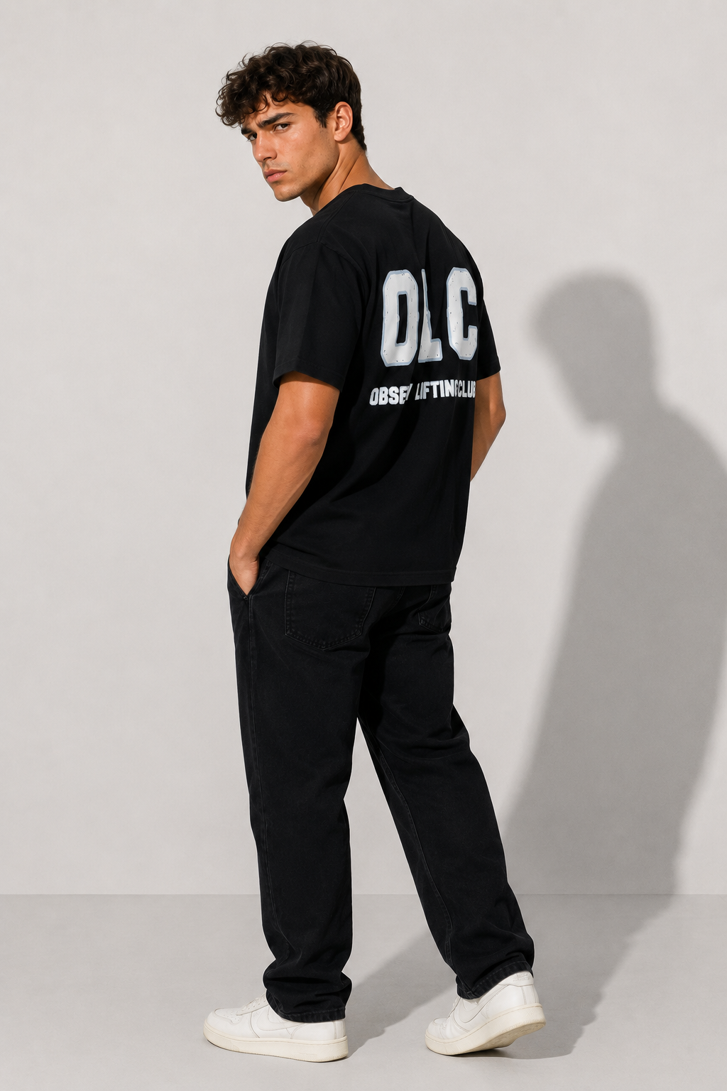 OLC Essential Black Oversized Tee