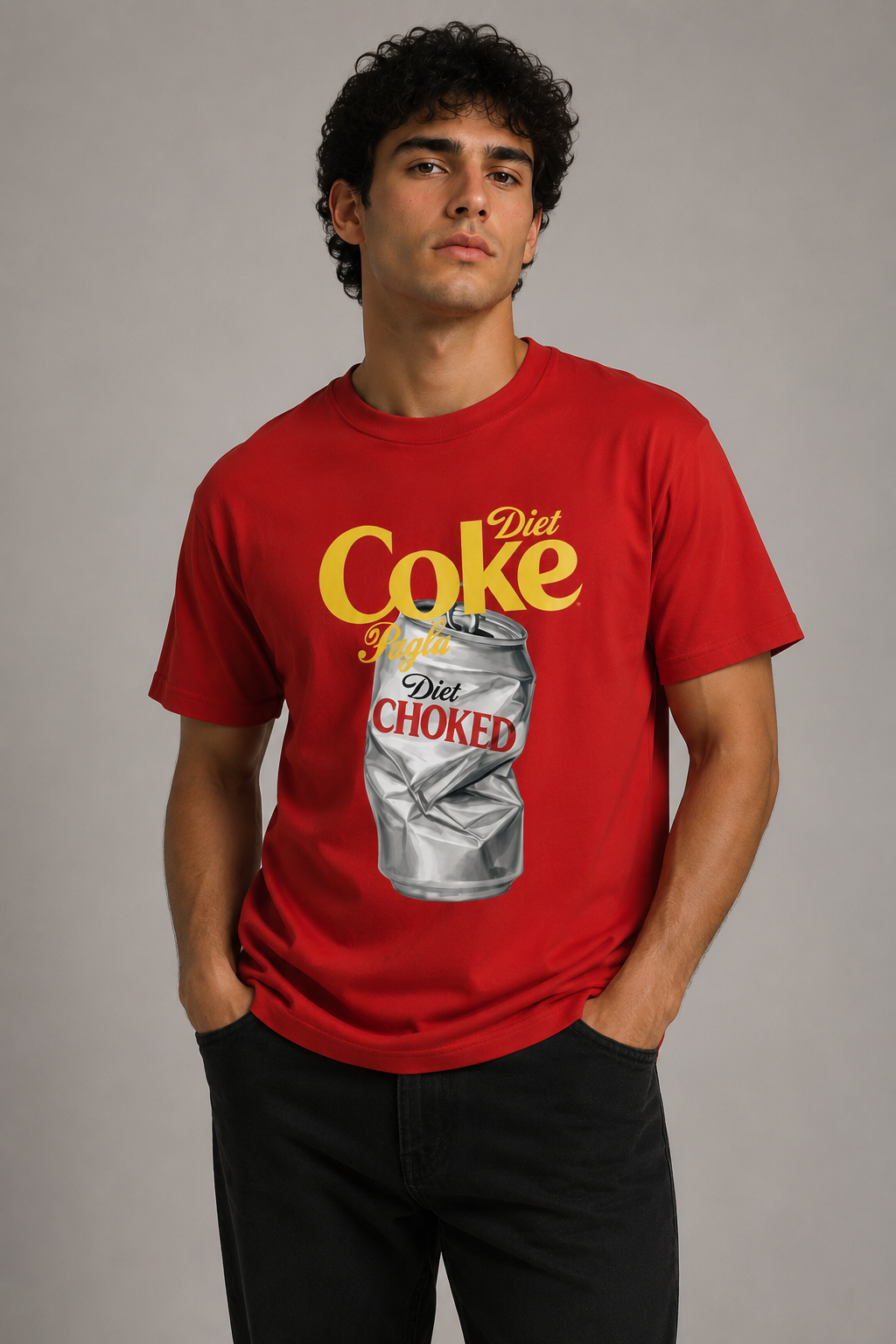 OBSERV Essential Red Oversized Tee
