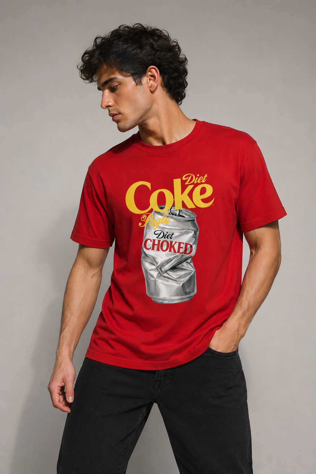 OBSERV Essential Red Oversized Tee