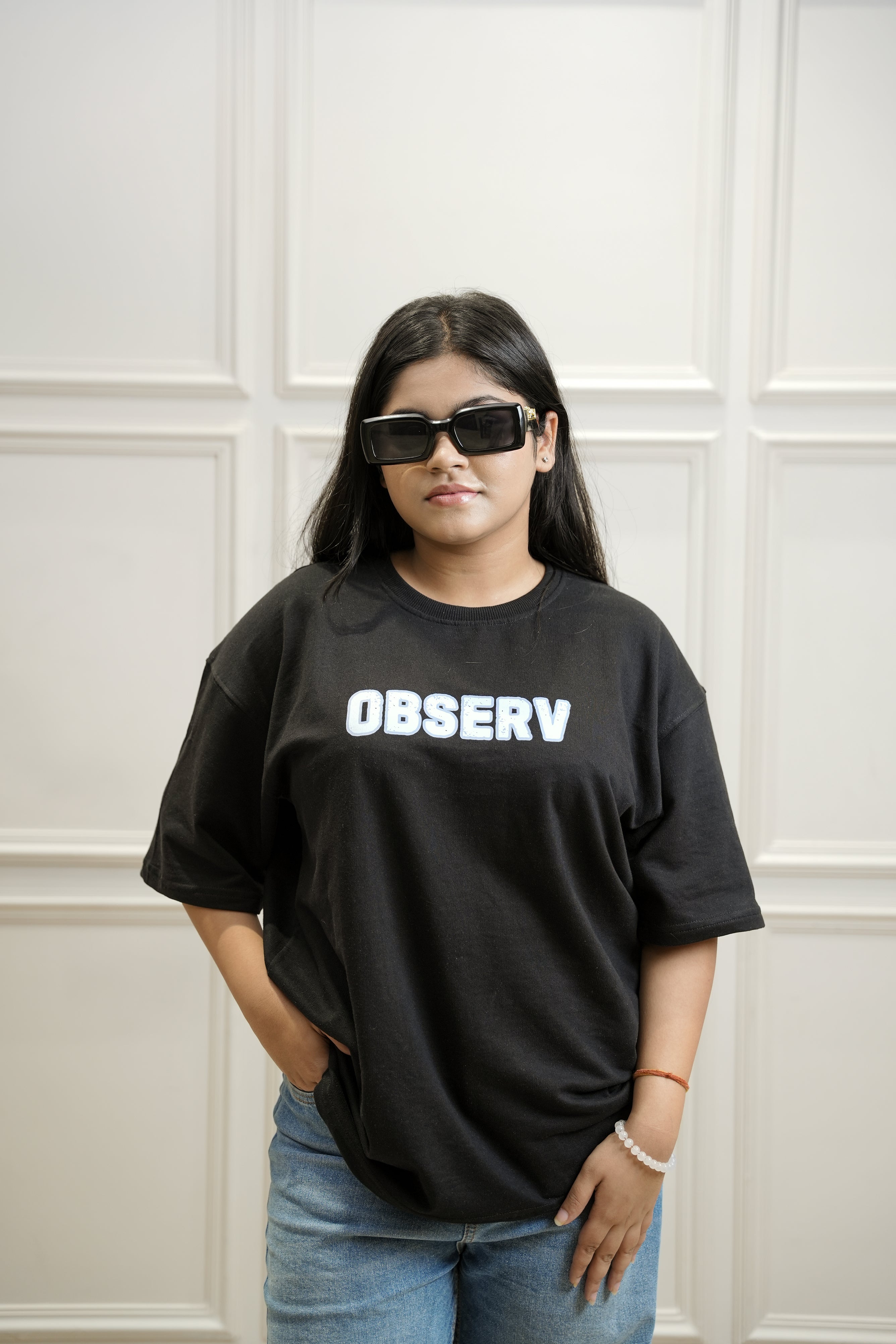 OLC Essential Black Oversized Tee