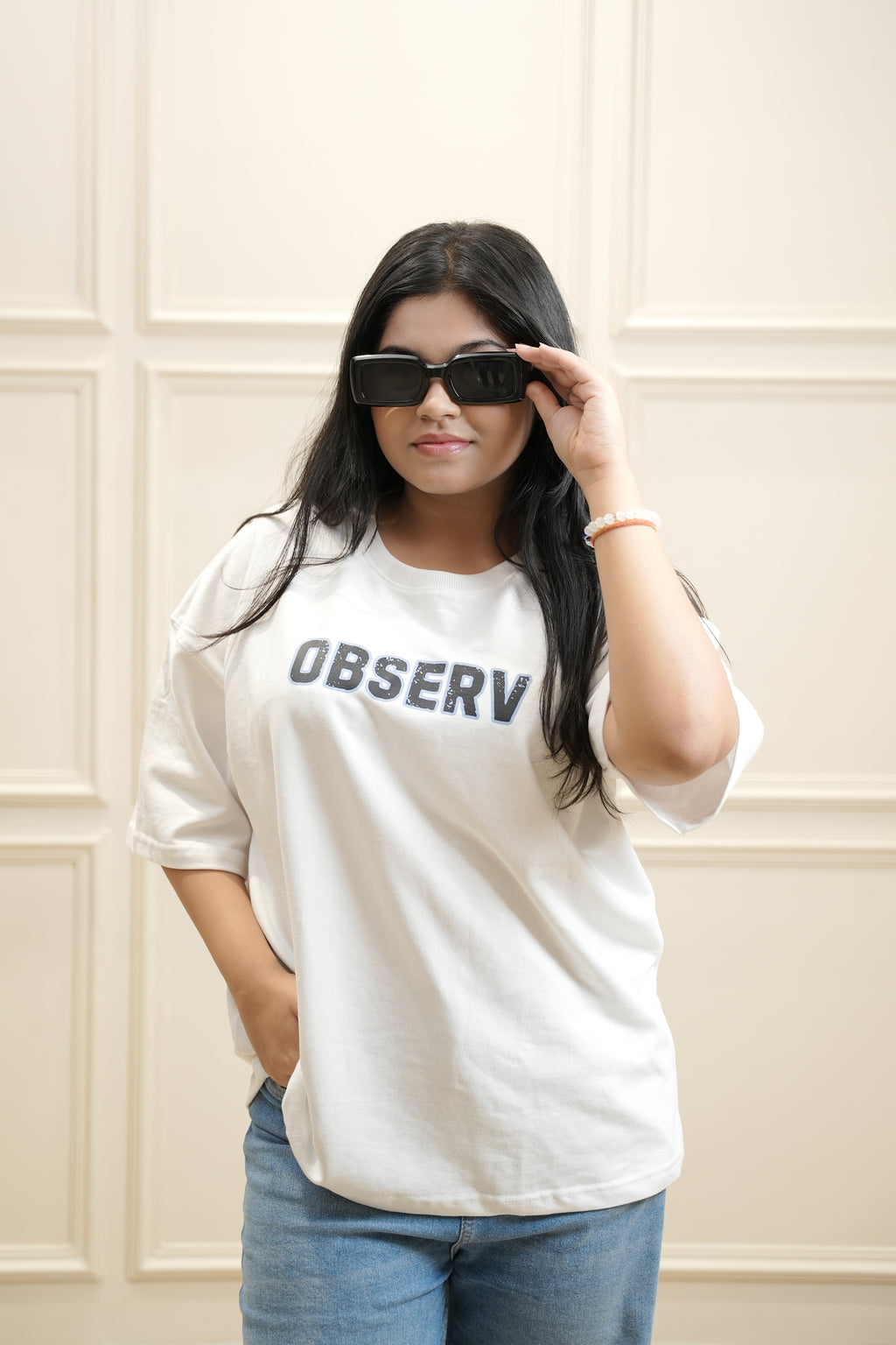 OLC Essential White Oversized Tee