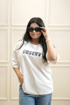 OLC Essential White Oversized Tee