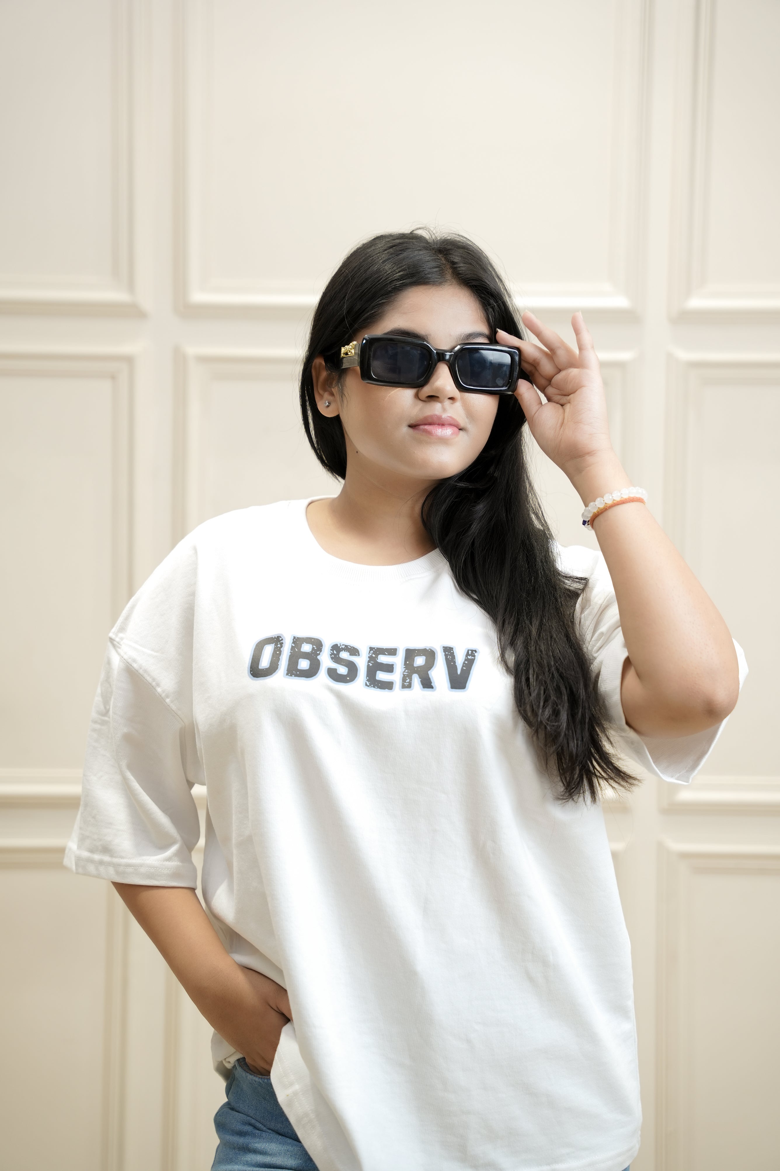 OLC Essential White Oversized Tee