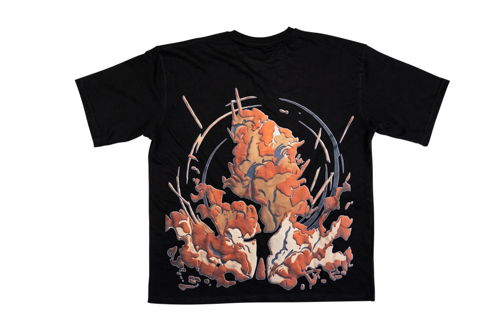 Crimson Smoke Oversized Tee