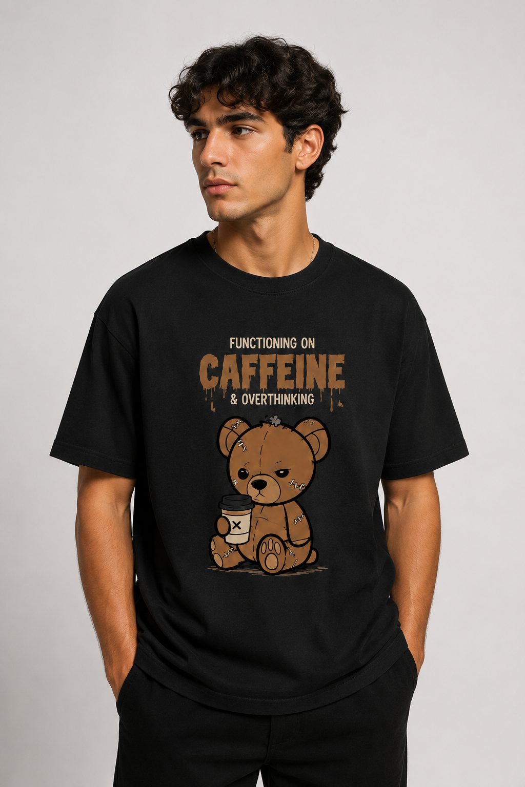 OBSERV Caffeine & Overthinking Oversized Tee