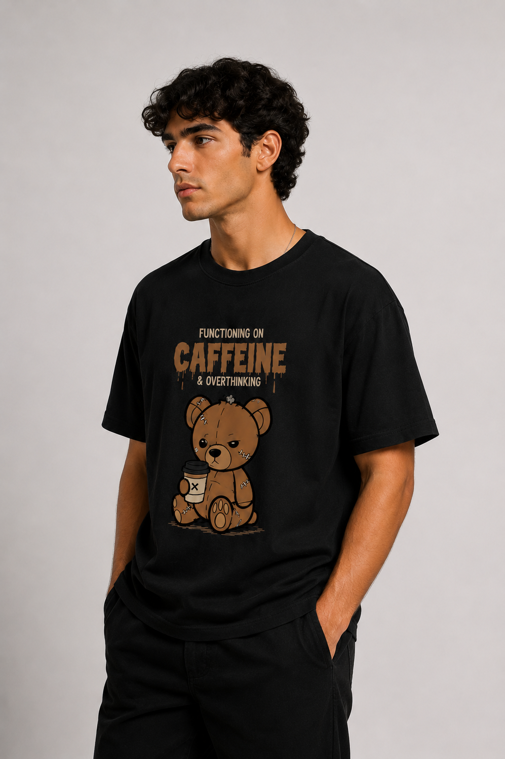 OBSERV Caffeine & Overthinking Oversized Tee