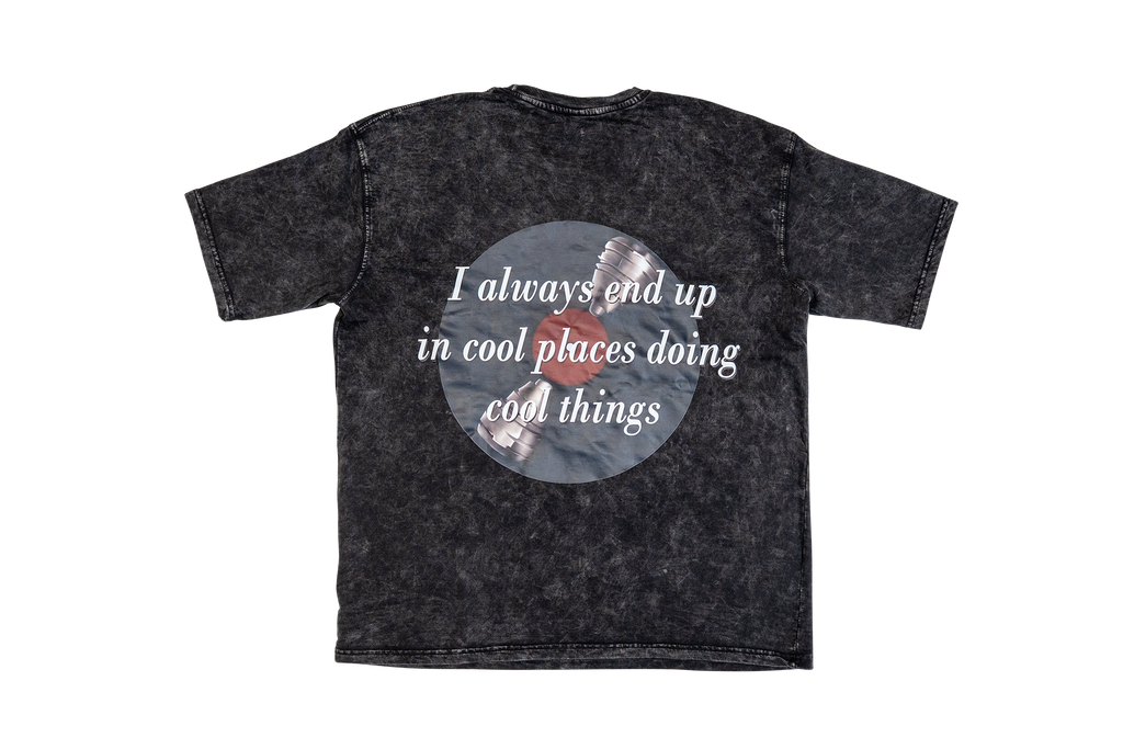 Drift acid wash oversized t shirt with back graphic streetwear by OBSERV