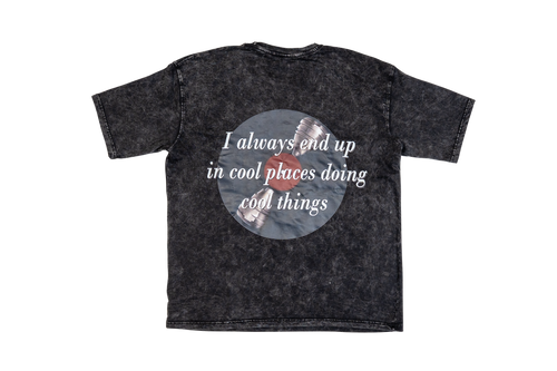 Drift acid wash oversized t shirt with back graphic streetwear by OBSERV